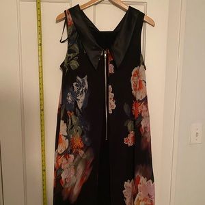 SLNY Floral Dress Front Zip (16)